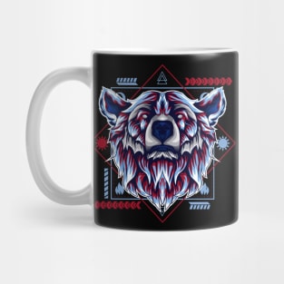 retro head bear Mug